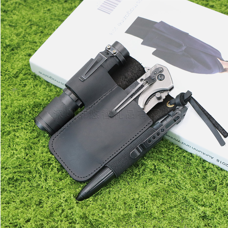 Leather EDC Tool Pouch Outdoor - Edc Carry Fanny Pack 评论和价格