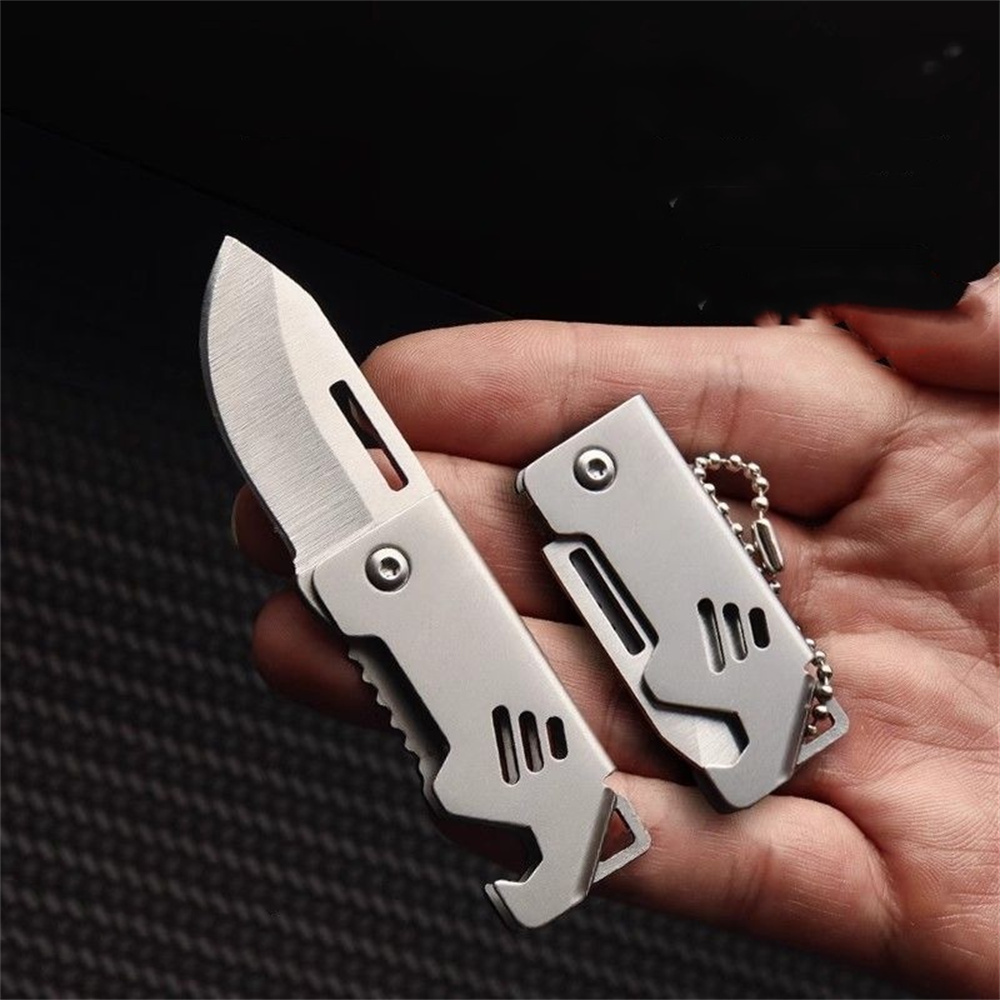 Portable Folding Knife Keychai - Edc Everyday Carry Knives 评论和价格