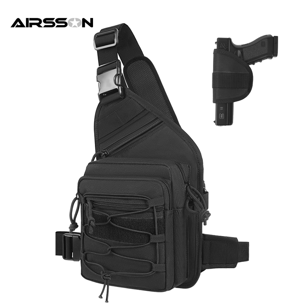 Outdoor Gun Holster Bag Concea - Edc Concealed Carry Sling Bag 评论和价格