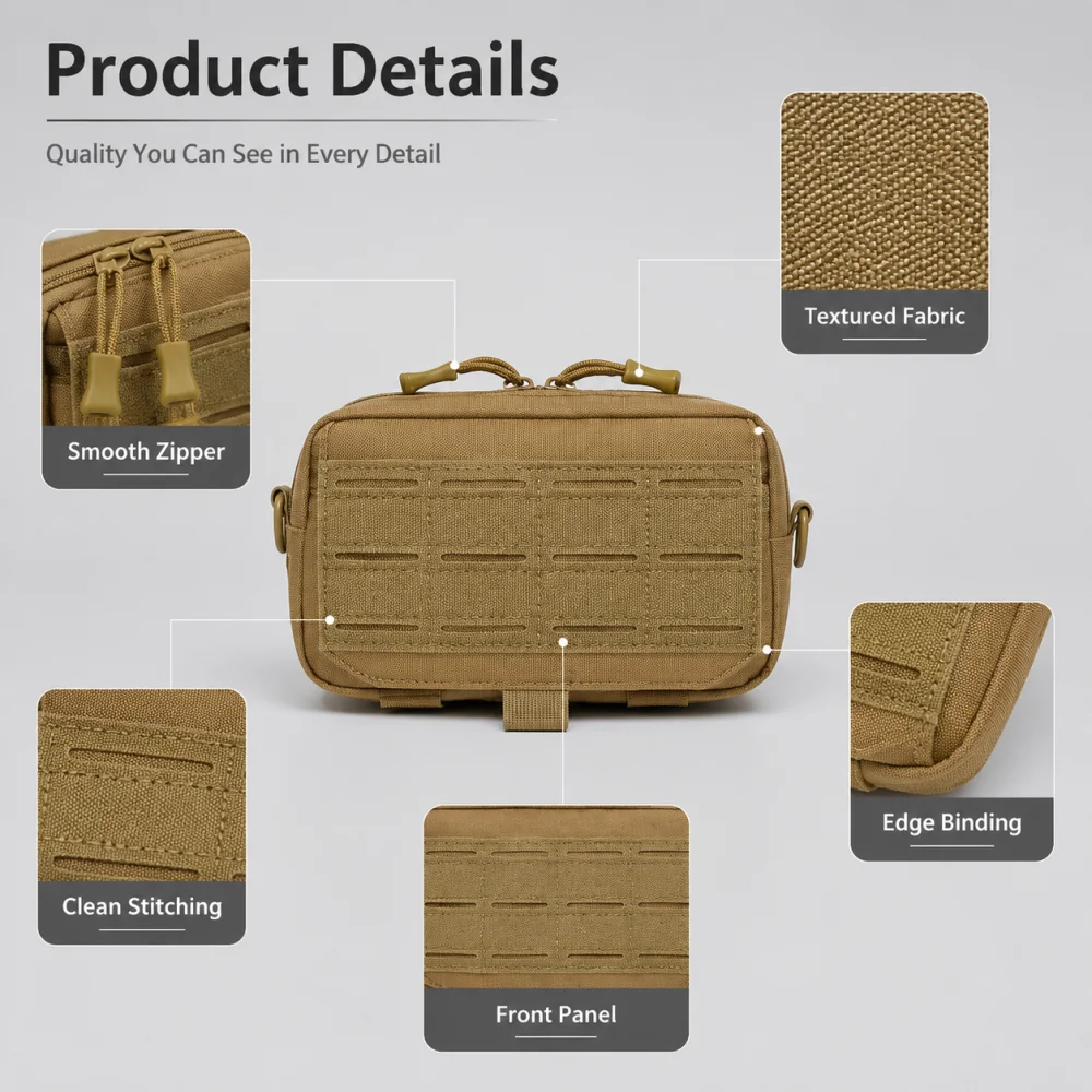 Utility Molle EDC Waist Bag Ta - Edc Carry Fanny Pack 评论和价格